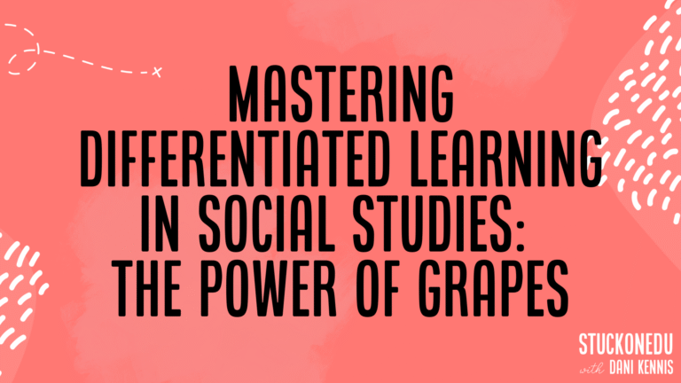 Mastering differentiated learning in social studies using GRAPES